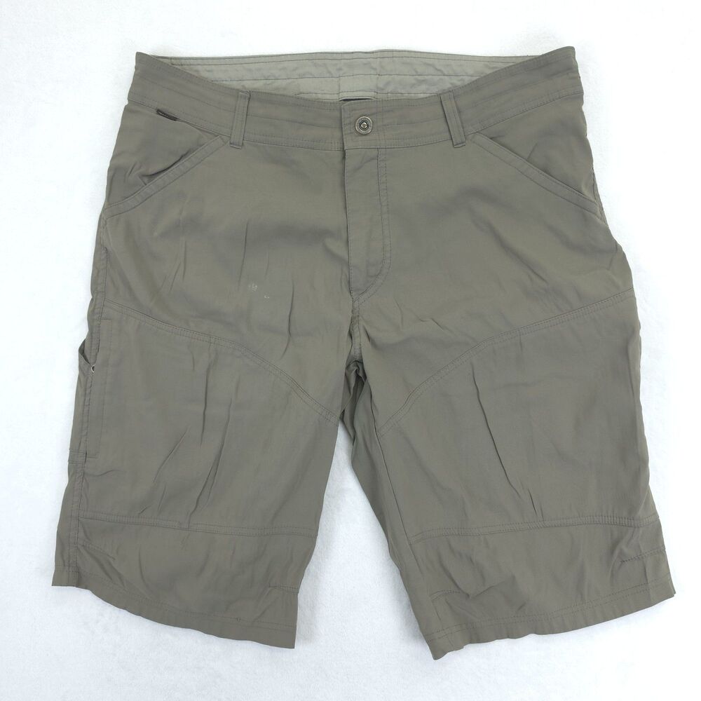KUHL Cargo Shorts Mens 38 Beige Performance Outdoor